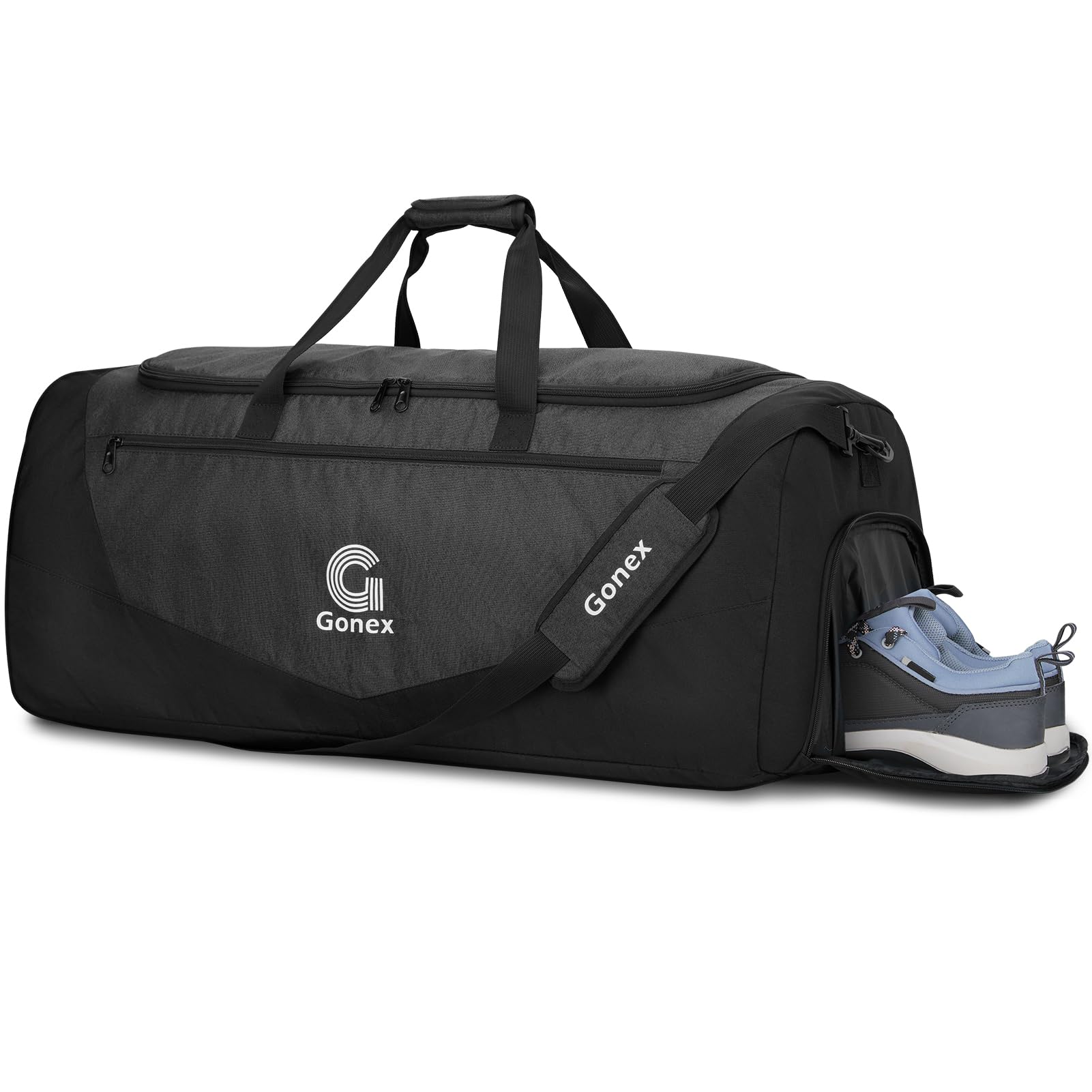 Gonex Gym Duffel Bag with Shoe Compartment Wet Pocket Large Capacity Sports Duffle Bag for Men Women Workout