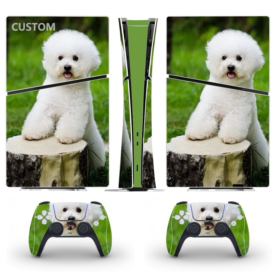 Calcomanía de vinilo personalizada para consola y controlador de PS5 Slim edición digital personalizada PS5 Slim Cover Skin