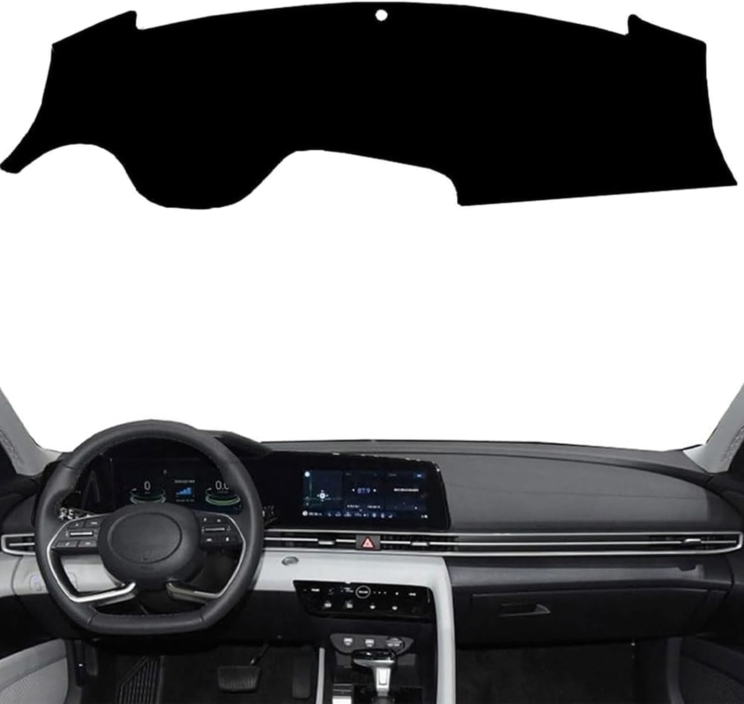 DdaiXQ Car Dashboard Mat For Hyundai Elantra 2020 2021 2022, Anti Slip Anti Glare Dustproof Dashboard Cover Pad Protector Dash Cover Sunshade Dashmat