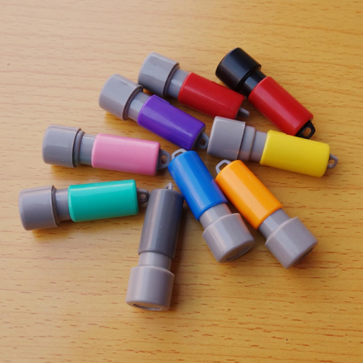 DOITOOL 5 Set Timbri Vuoti Per Creazione Timbri Tondi Per Progetti Te Con Tampone E Custodia Per Eventi E Decorazioni 10 Pezzi*5