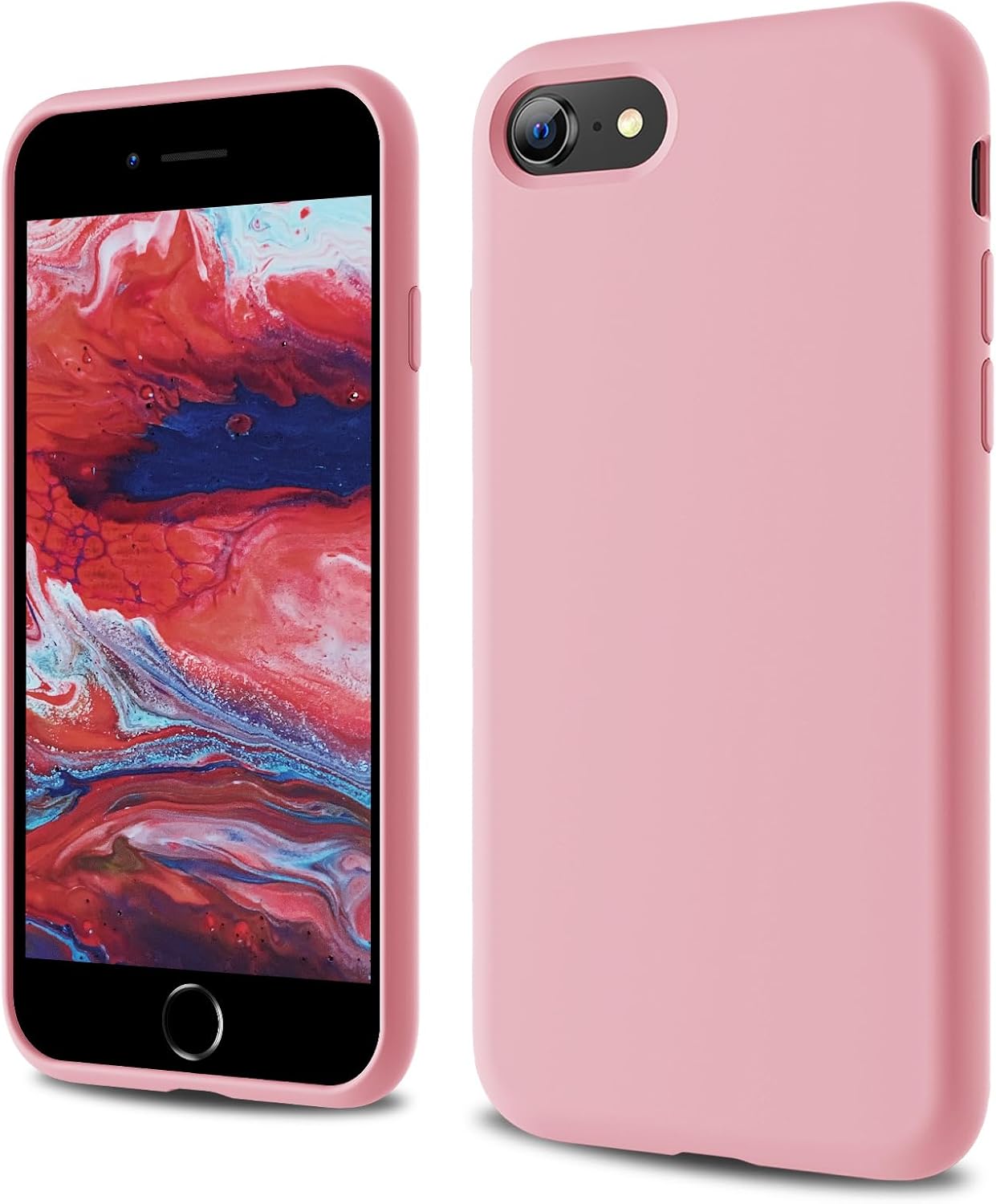 CALOOP Designed for iPhone SE Case 2020/2022, iPhone 8/7 Case, Liquid