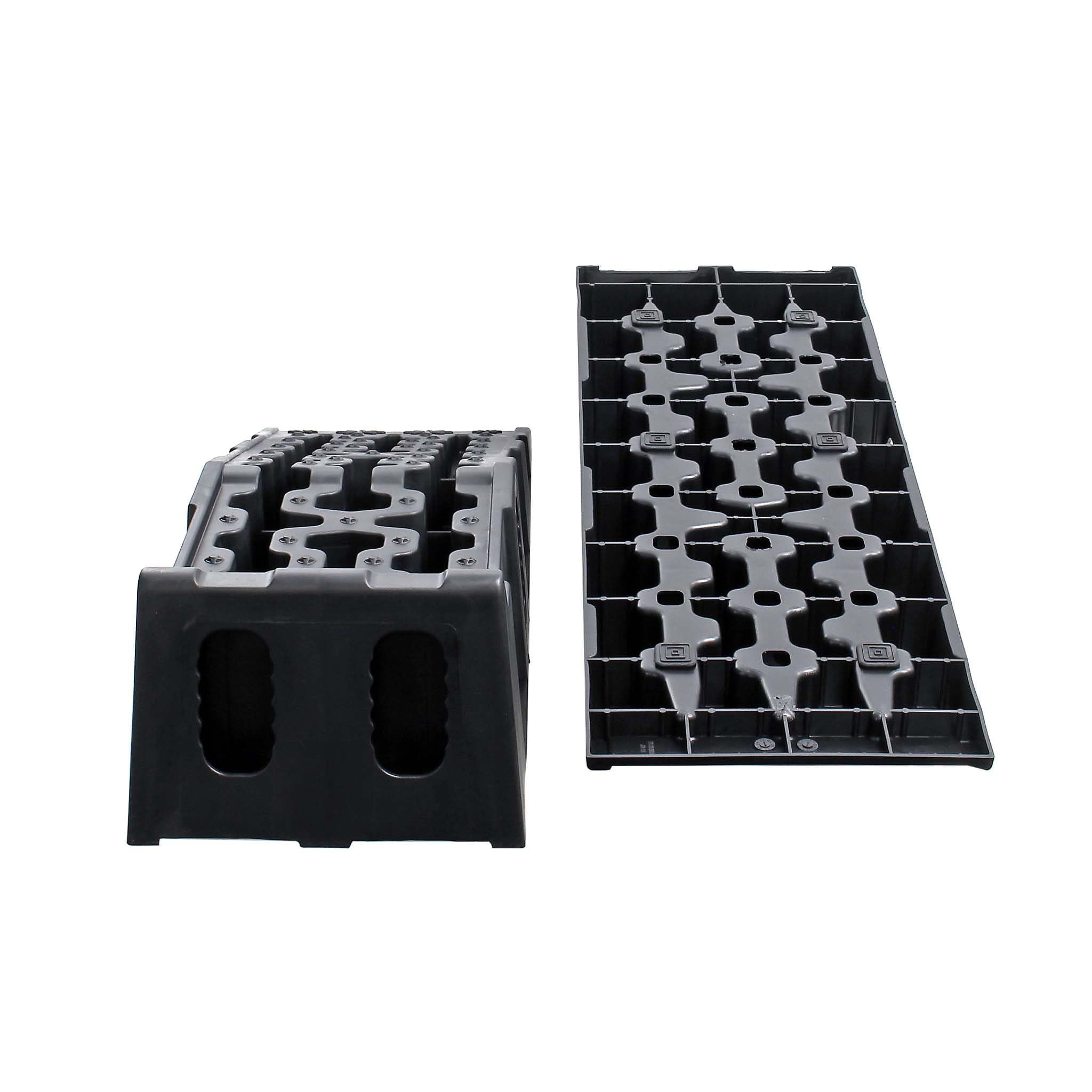 Set 2 Cunei per Camper Auto 90,5x30x21,5cm max 5t Materiale Antiscivolo PP Livellamento Veicolo