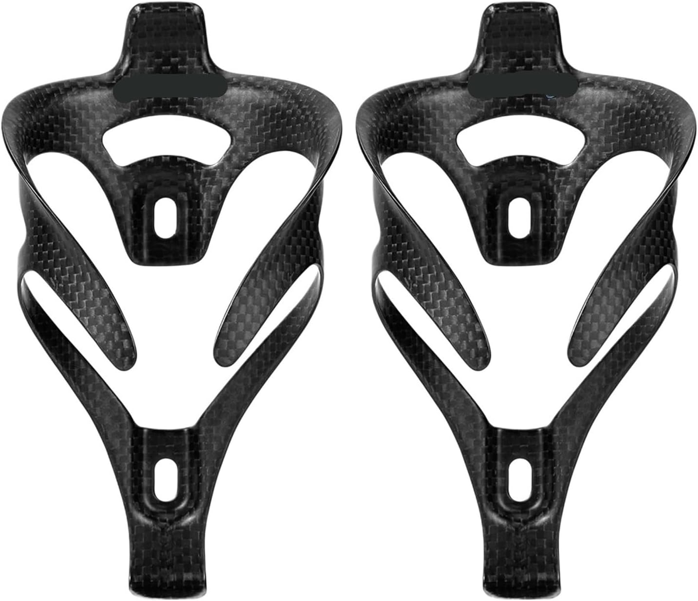 Ultra Light Carbon Bike Water Bottle Holder Cage MTB Road Gravel Bikes Cages, Matte Black, Weight (16+2g)