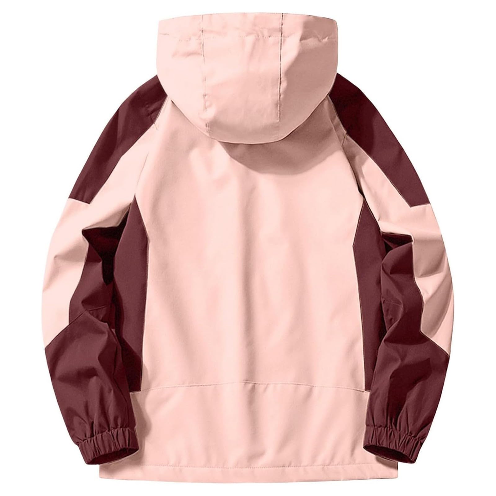 Generisch Chaqueta cortavientos ligera para mujer, abrigo deportivo informal para exteriores, impermeable transpirable para senderismo