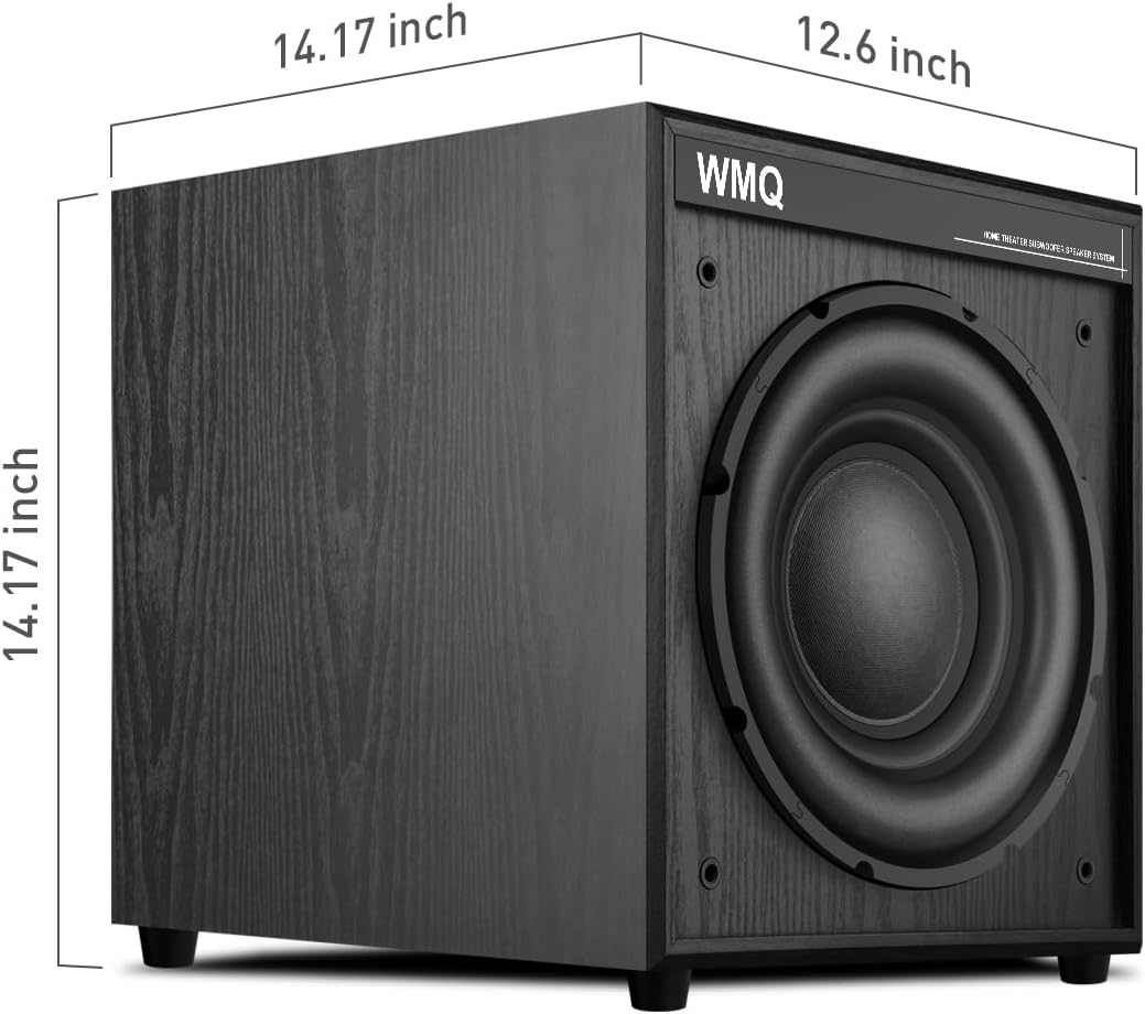 10" Powered Home Subwoofer, 300W RMS, High-Fidelity Bass, MDF Enclosure with Heat Sink - Image 7