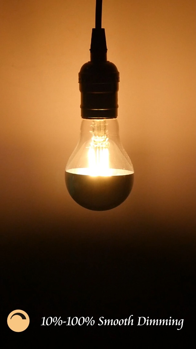 TORCHSTAR Dimmable Half Chrome Light Bulb, 4.5W(40W Eqv.), Anti