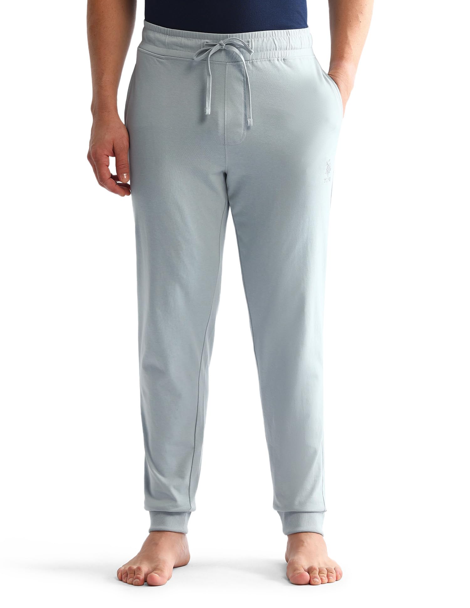 u.s. polo assn. Men's Mid Rise Drawstring Waist Mid-Rise Solid OJ007 Joggers-picture-36