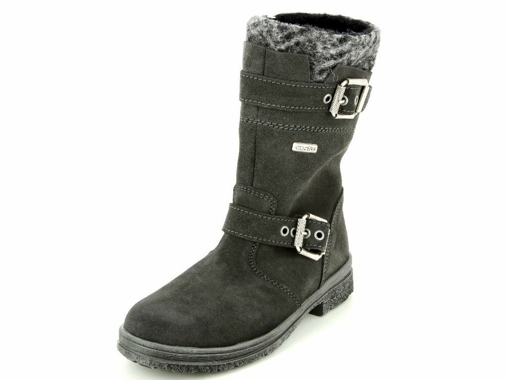 Däumling Mädchen Alia Langschaftstiefel Grau