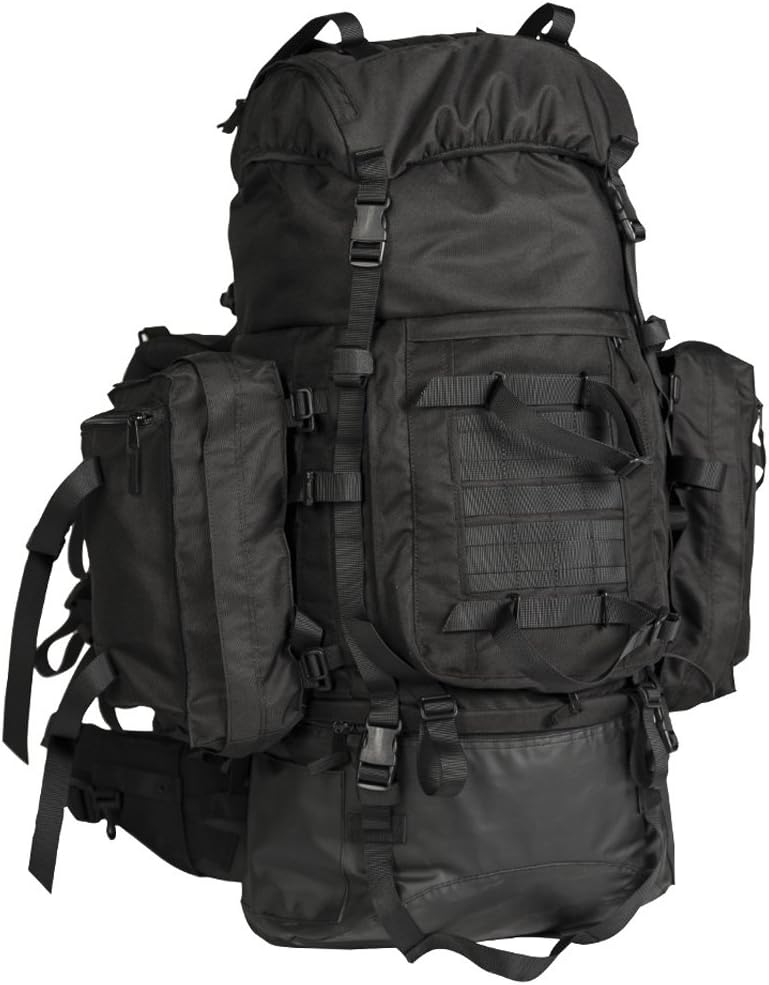 Mil-Tec Men's Teesar Backpack, black, 100 Liter