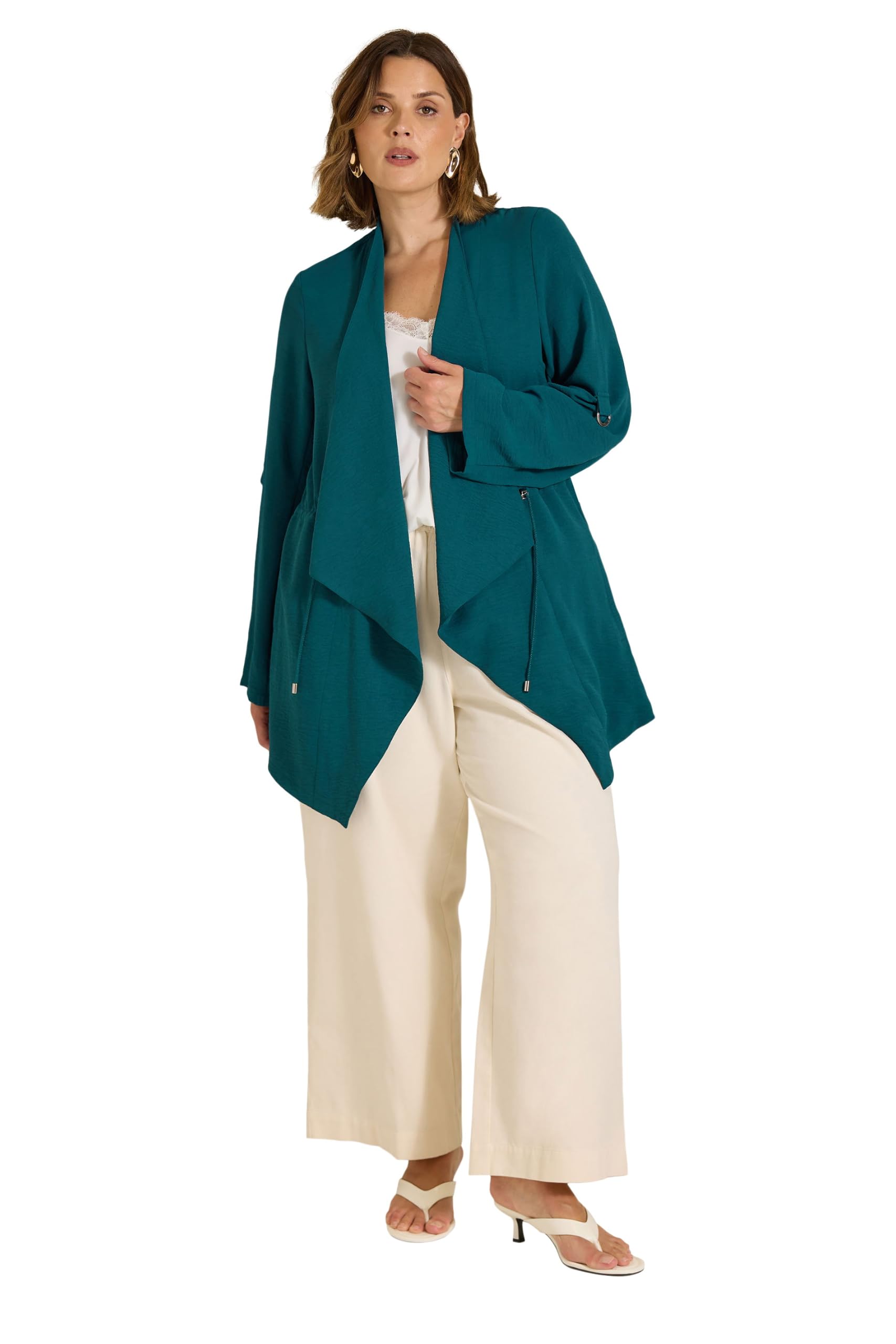 Evans - Women's - Waterfall Jacket - Size 20 - Teal