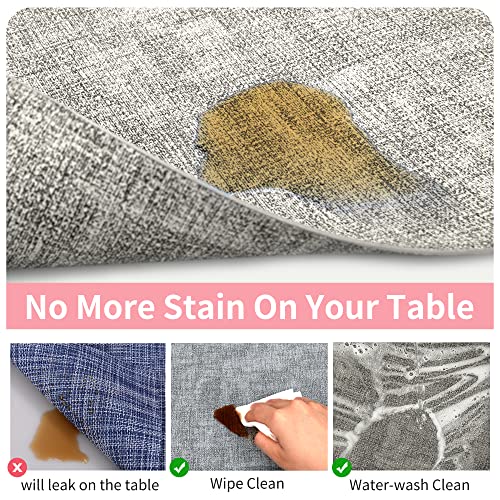 image for Maxpearl Faux Leather Placemats Set of 6 - Waterproof - Wipe Clean - H