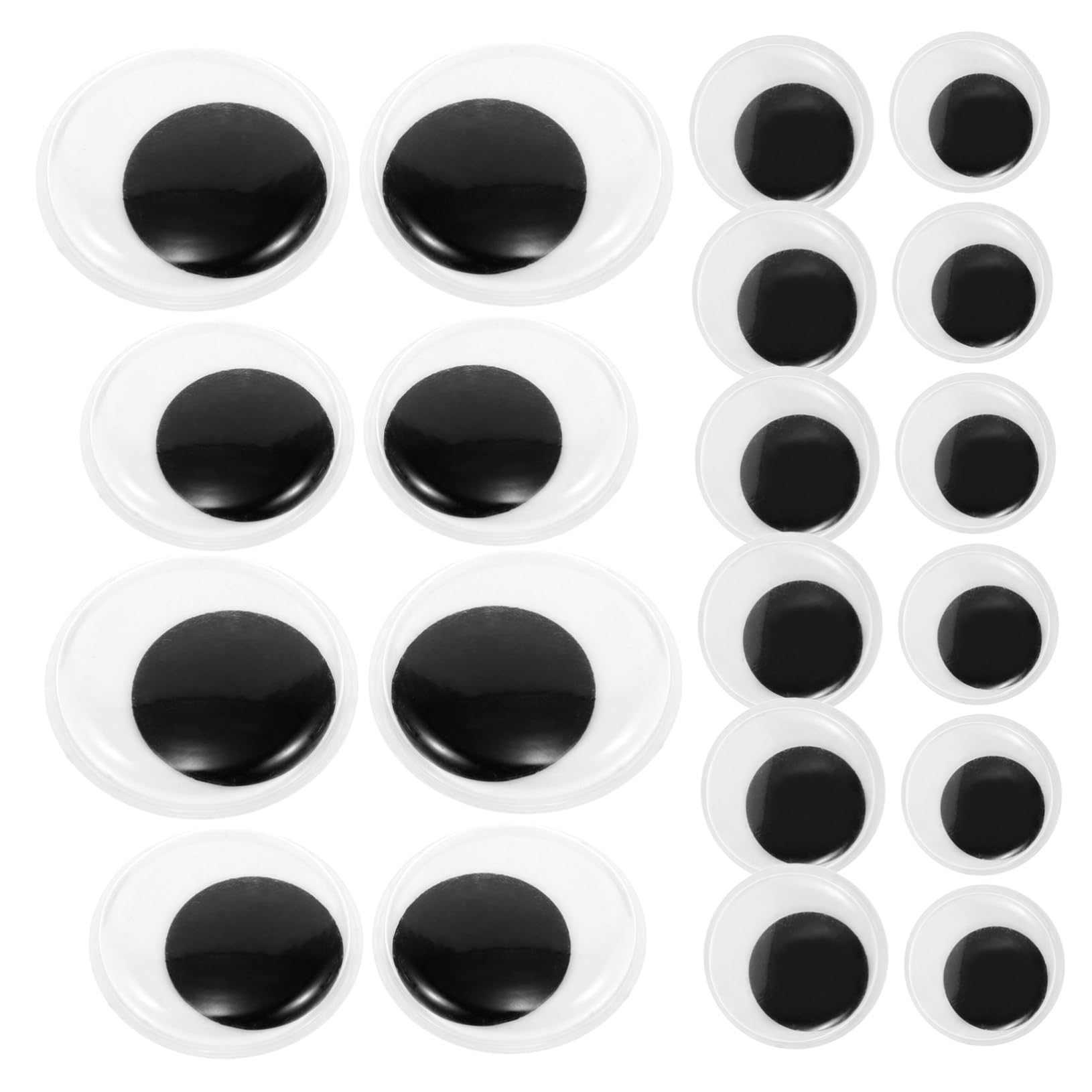 DIYEAH Cute Round Craft Eyes 200pcs DIY Googly Eyes for Kids Classroom Crafts Arts and Projects