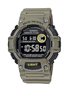 Casio TRT110H Series | Digital Watch | 100M WR | 1/100 SEC Stop Watch | LED Light | Mud Resistant | Low Temp Resistant | Auto Calendar | Dual Time | Vibration/Daily Alarm | 10 Year Battery