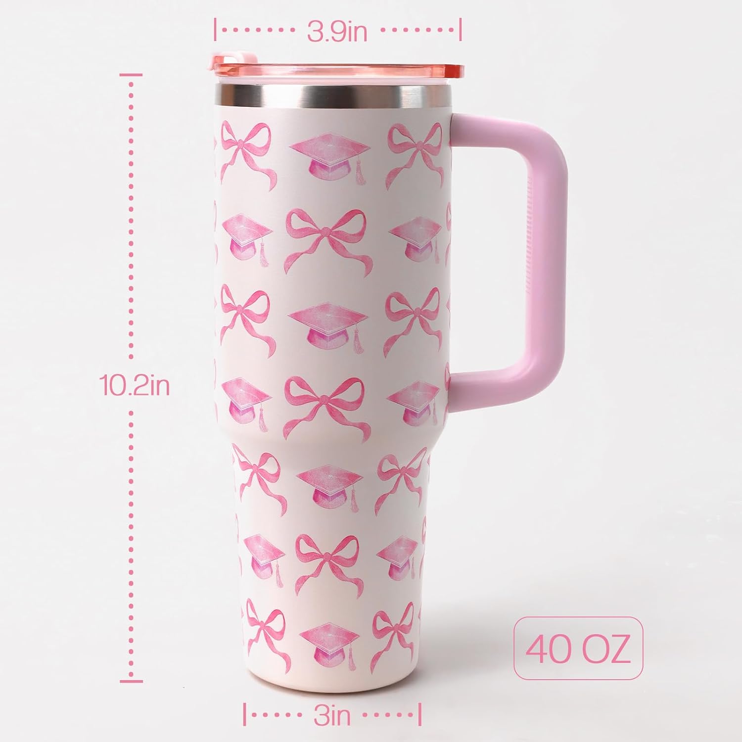 ORIENTAL CHERRY Graduation Gifts - 40oz Tumbler Bouquet Gift Kit - Class of 2026 Gift Ideas for Her Women Girls Funny Congrats Grad Gifts for 6th 8th Middle High School College - Image 3