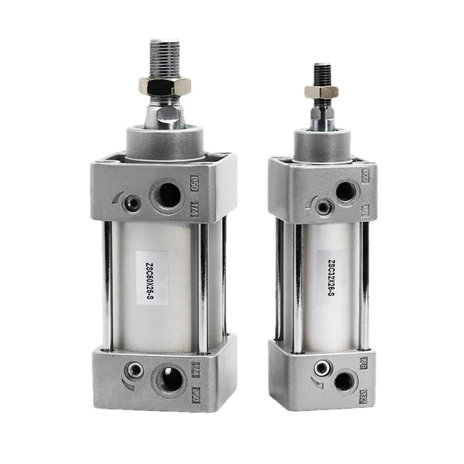 Vérin pneumatique Standard à Double Effet, alésage de 32 mm, Course de 25 mm à 1000 mm, SC32/40/50/63/80/100/125, Double Joint d'étanchéité(Bore 32mm)