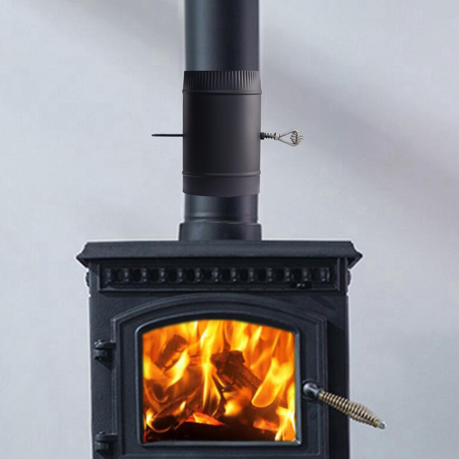 Tubo di Scarico per Stufa, Canna, Accessorio per Stufa, Tubo di Scarico Fumi, Acciaio Inox Resistente Al Calore con per L'aspiraz, 13.5 Cm X 23 Cm