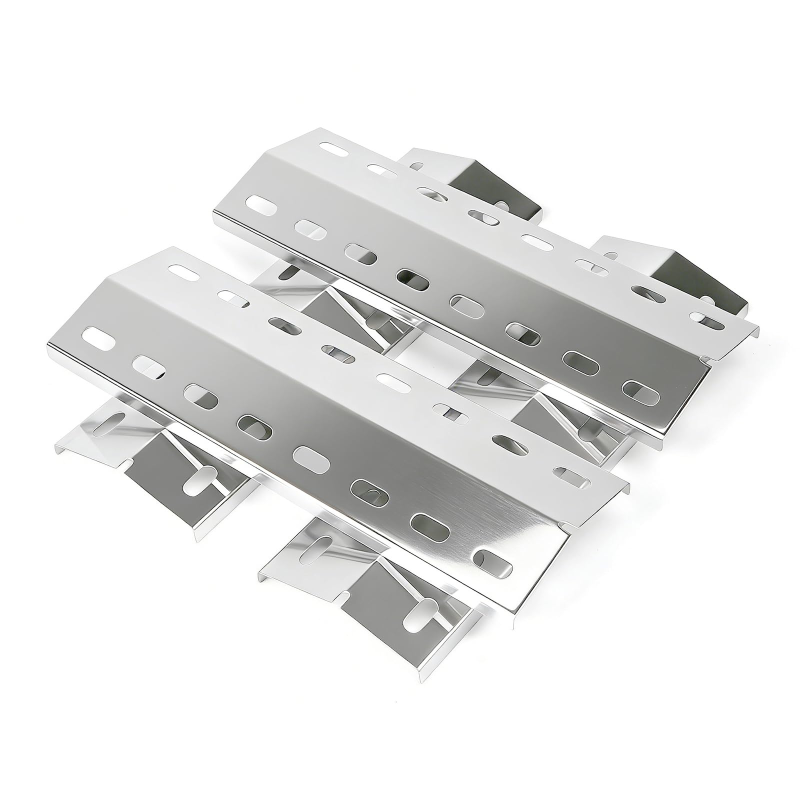 GFTIME 36,5 x 12cm Edelstahl Brennerabdeckung Ersatzteile für Enders Chicago 3 Gasgrill Zubehör, für Enders Boston Pro 3K/6 Kr Turbo, Tepro 3561, Barbecook Brahma 4.0, Aromaschienen Heizplatte 4 Stück