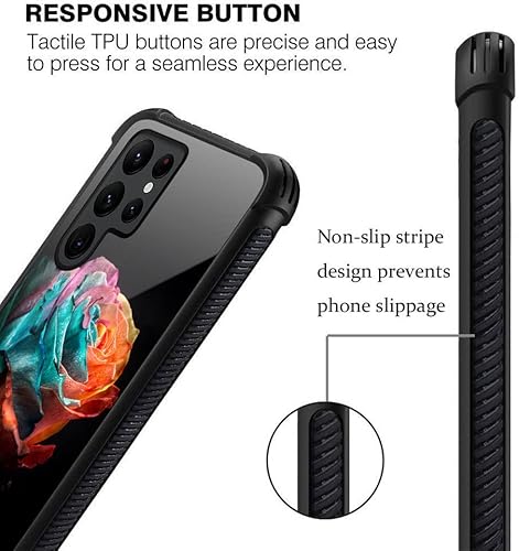 Miniatura 264 de Funda para Samsung Galaxy S23 Plus, protección de grado militar, esquinas a prueba de golpes, funda antiarañazos para Samsung Galaxy S23 Plus, flor