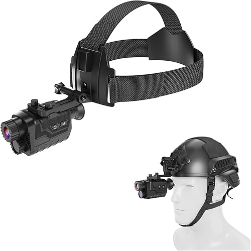 Night Vision Goggles,Head-Mounted Night Vision Goggles with Elastic Head Strap,4K Hd Infrared Waterproof with 8X Digital Zoom 1.4 in Hd Screen,3000mAh Rechargeable Lithium Battery for Camping