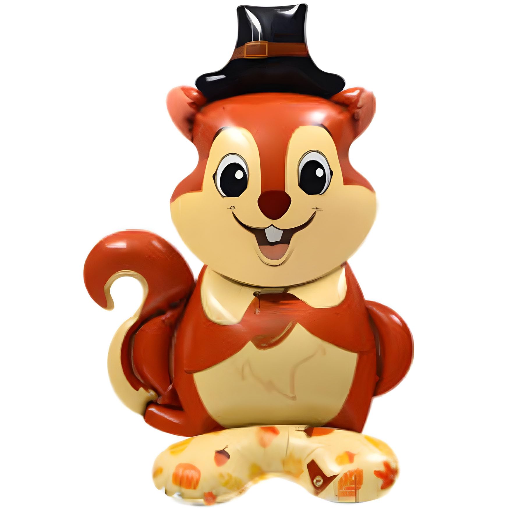 Foil Balloon Stand, 3D, Squirrel with Hat Design, Approx. 65 x 40 cm, Perfect for Birthdays, Parties, Decorations, Children's Room, Gift Idea, Animal Lovers, Reusable, Easy to Fill