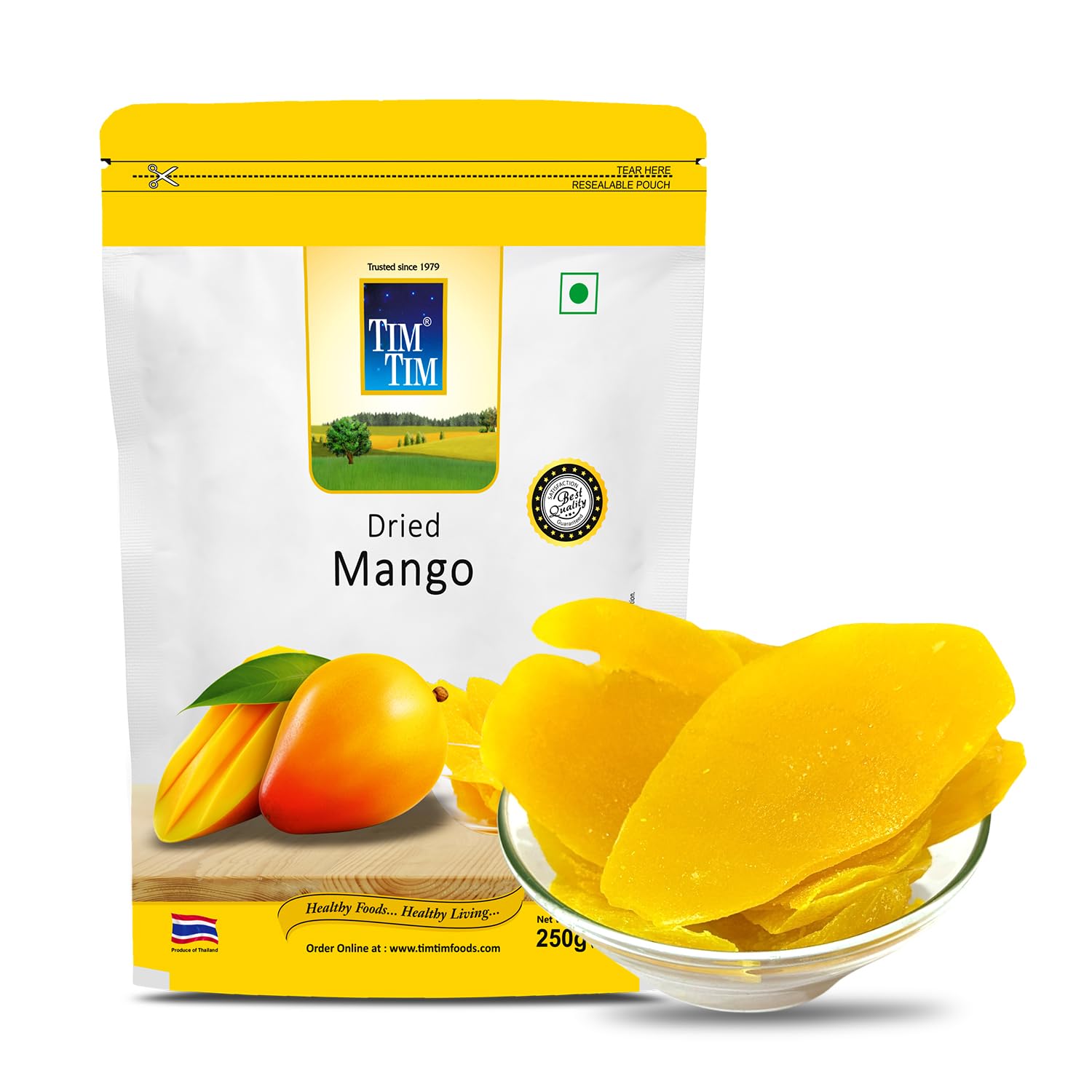 Tim Tim Dried Mango I Dehydrated Fresh Mango Slices 250 grams | 100% Natural I Nutritious Mango snack (B0D45GFP5S) Amazon Price History, Amazon Price Tracker
