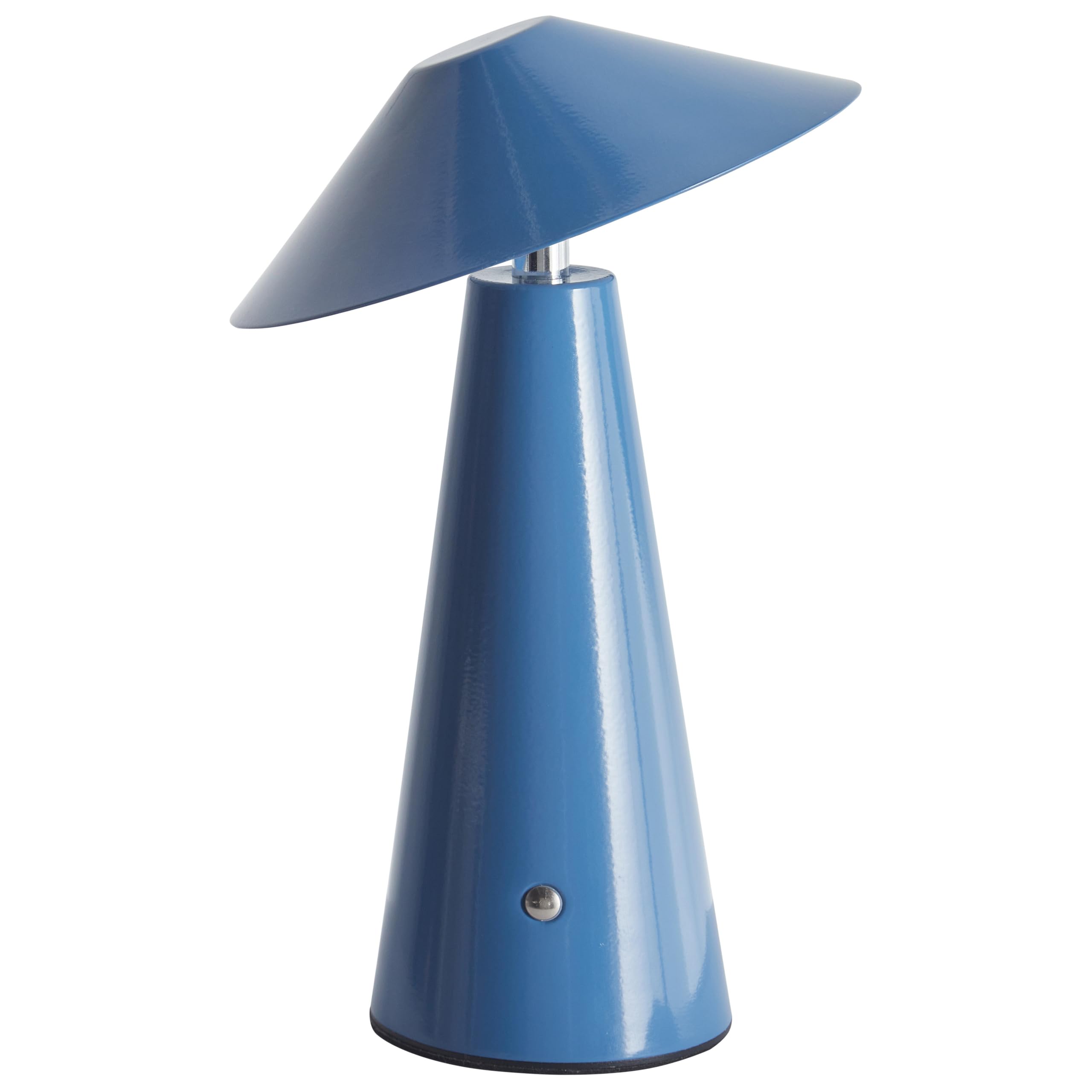 Beliani Tischlampe LED Metall blau Dimmfunktion wiederaufladbar kabellos Akku Apayao