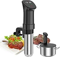 Rocyis 1000W Sous Vide Machine Kit with Lid & Recipes - Precise Immersion Circulator, Touch Screen, Fast Heating