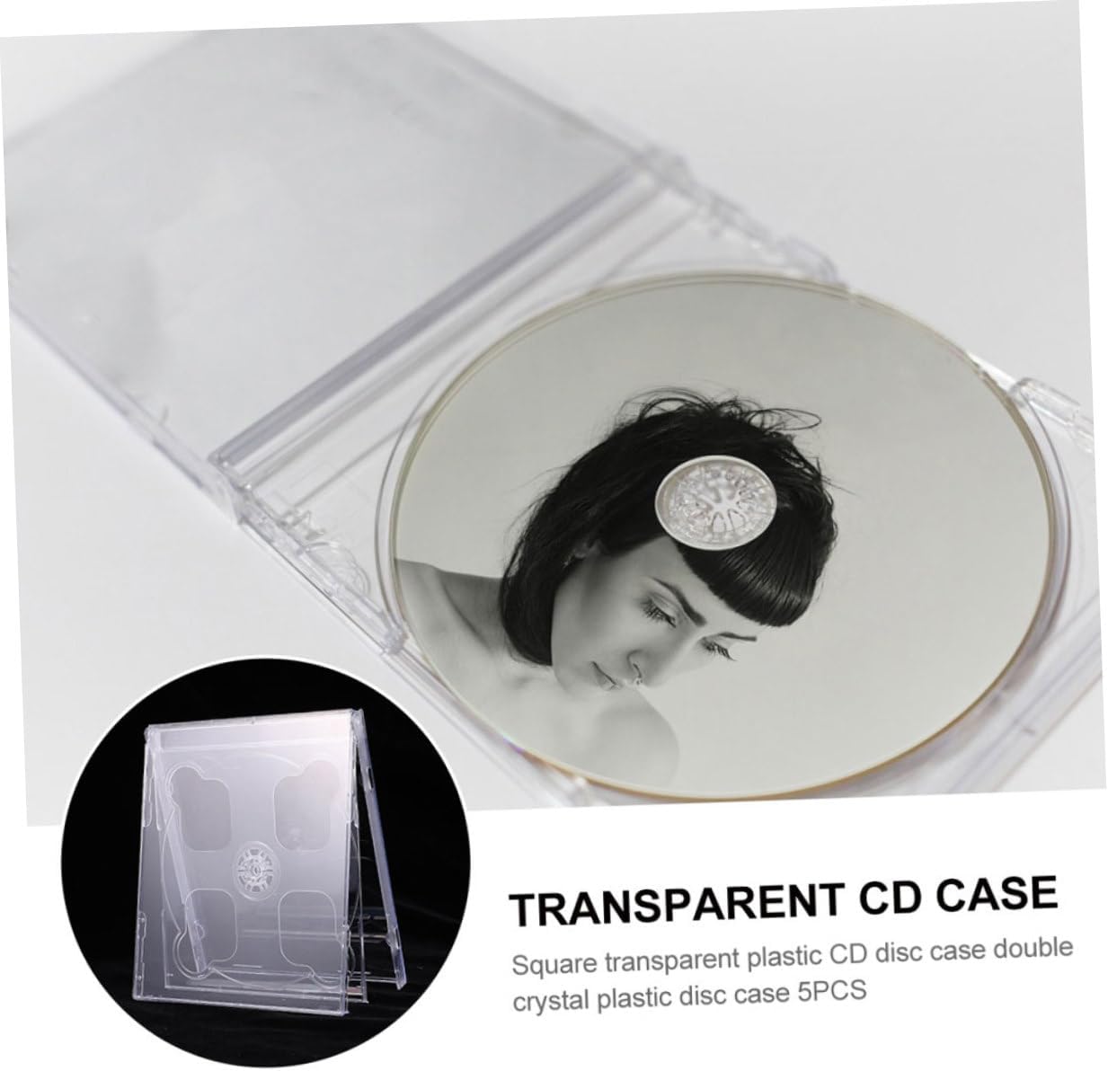 5pcs Dual Cd Jewel Case Tray for Media Storage Cd DVD Holder for Safe Transport and Organization