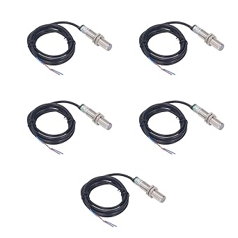 Proximity Switch, 5pcs IP65 Waterproof Non-Contact Proximity Switch 2 Wire Normally Open Proximity Switch Sensor 0-250V for Machine Tool,