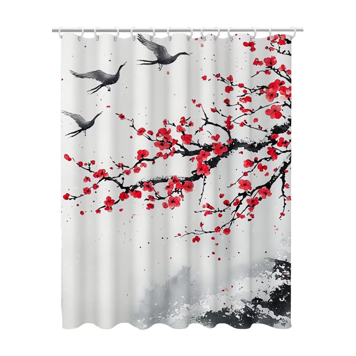 Rideau de douche gris 120 x 200 rideaux baignoire imperméable polyester lavable rideau douche 1521