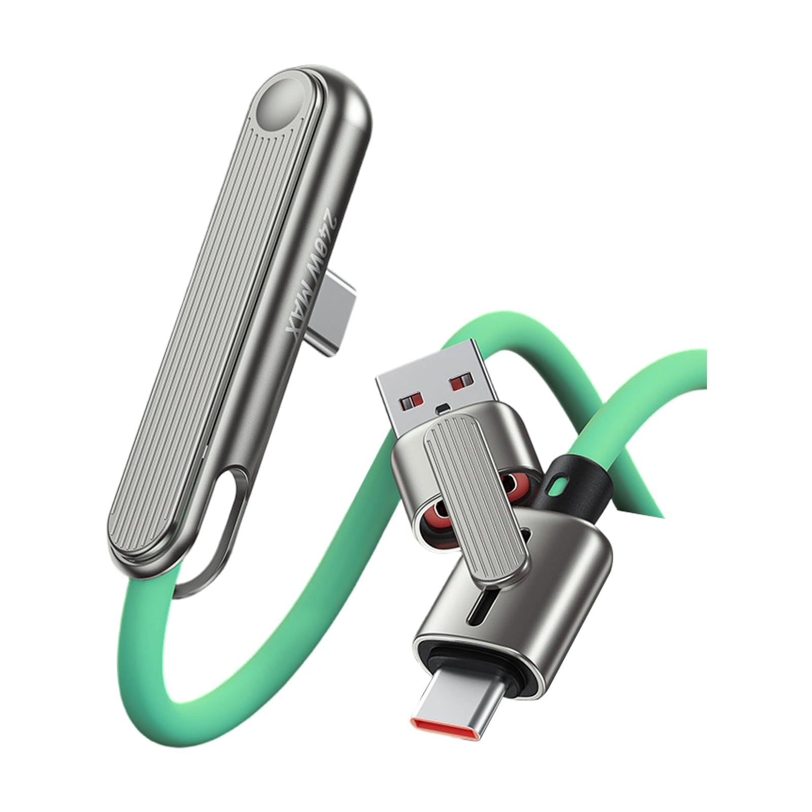 Maxtonser Fast Charging Cable Phone Tablet Foldable Holder 2 in 1 240W Fast Charging Foldable Phone Holder Data Cable Replacement