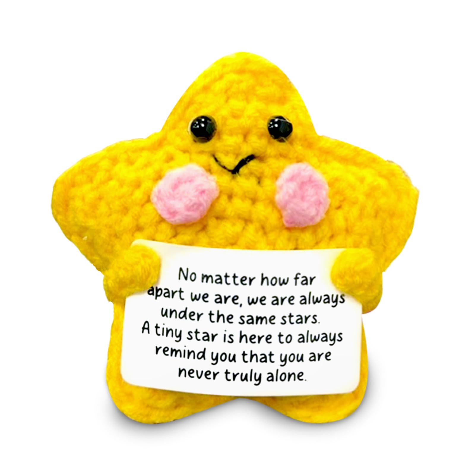 SPERMUOY Emotional Support Kuscheltier,Glücksbringer Pocket Hug Sterne Mutmacher Geschenk Sterne Kuscheltier Positive Geschenke für Freunde und Eltern