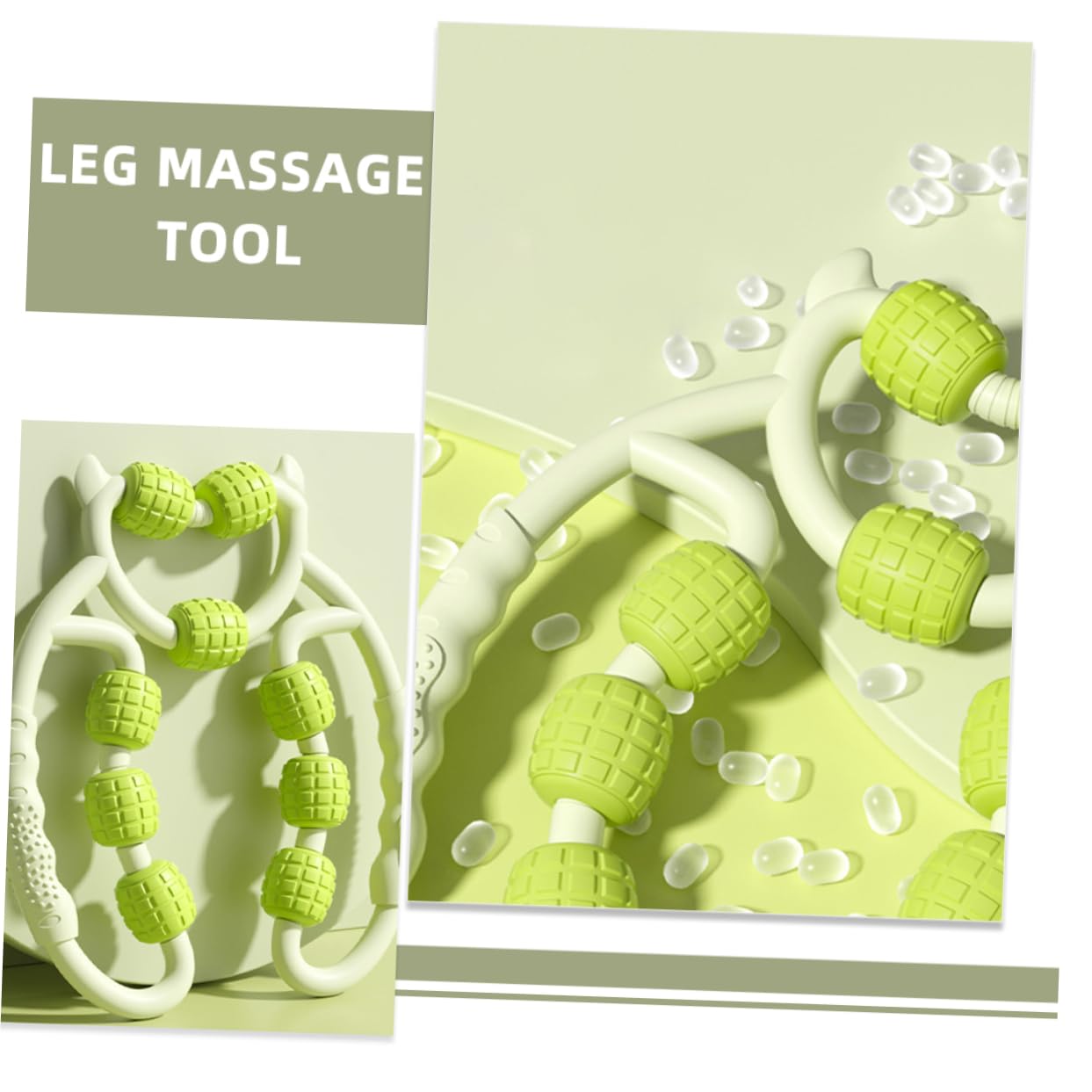 2stücke Muskelrolle für Beine Handmassagegerät Beinmassagerolle Wadenmassagerolle Muskelmassagegerät Massagerolle für Beine Beinmassagegerät Beinrollen für Muskulatur Kleines