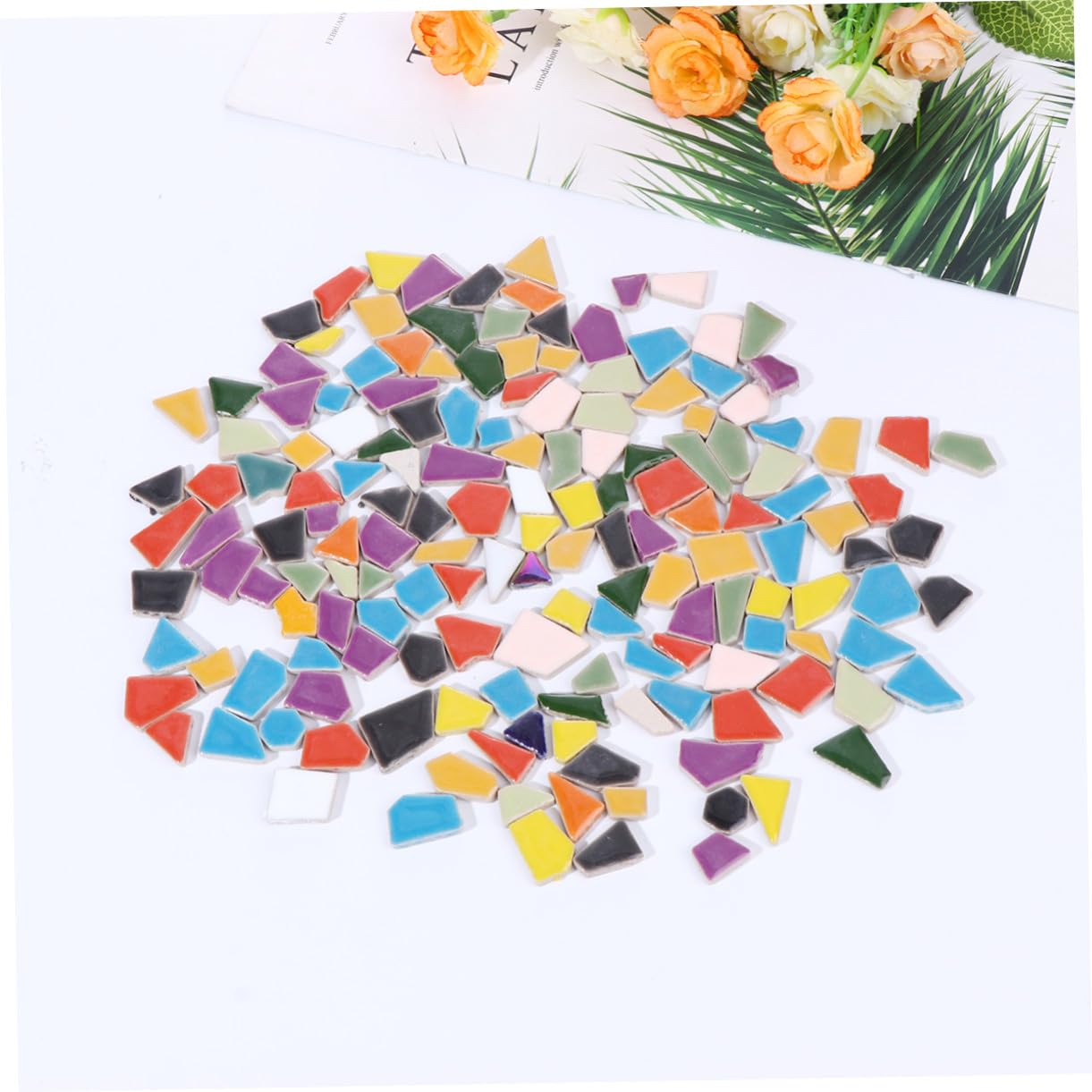 Fragmentos de Mosaico de Cristal DIY Irregulares 500g para Manualidades