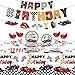Nuanchu 173 Pcs Race Birthday Party Supplies 24, Include Car Themed Tablecloth, Happy Birthday Car Banner, Racing Cars Party Plates Napkin Tableware Set for Kids Car Birthday Party Decorations