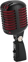 Vista 1 de Micrófono vocal clásico retro dinámico, micrófono cardioide profesional de rendimiento en vivo, micrófono antiguo de grabación vocal universal