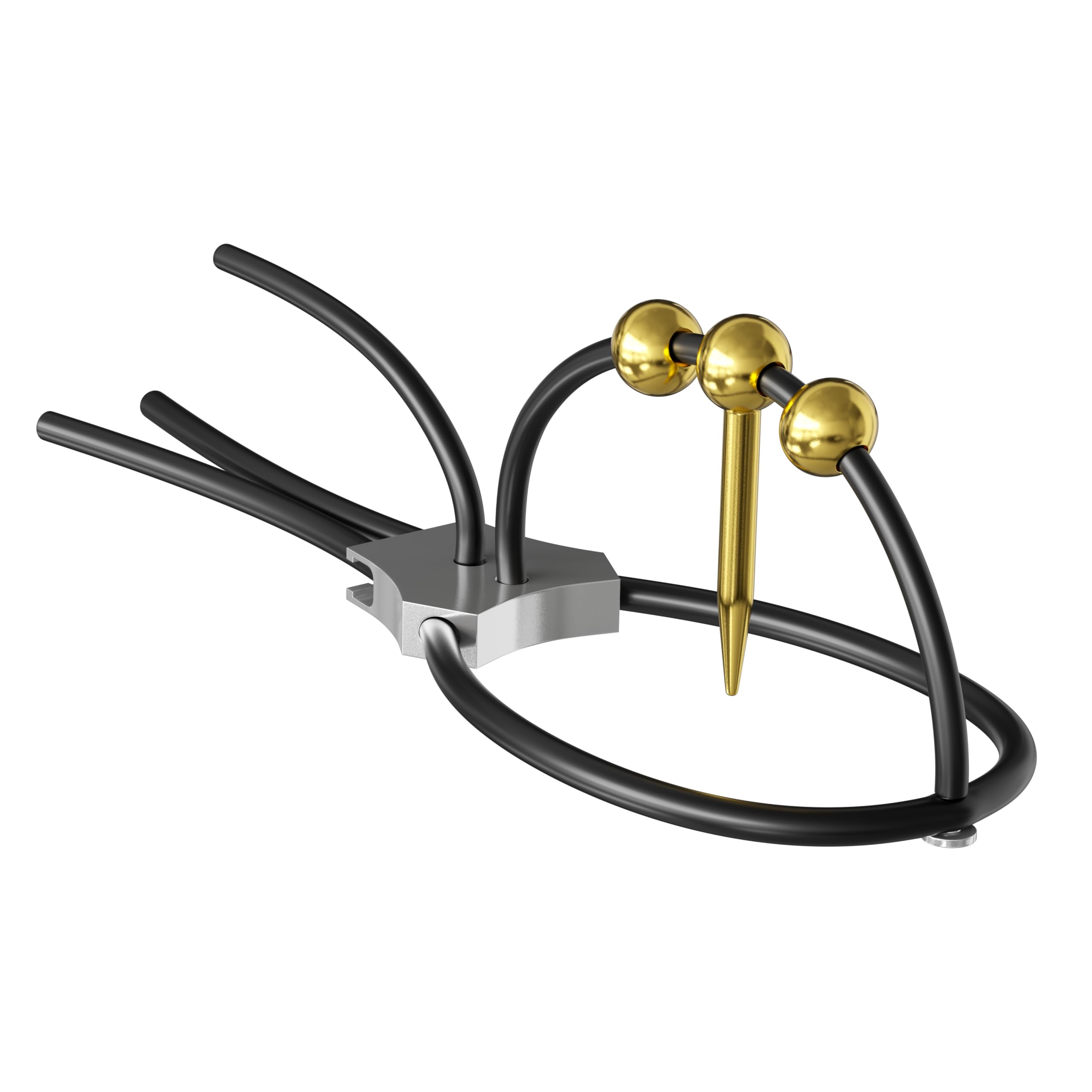Dr. Electro ESTIM Dilator cinturino da polso, Harn alla Plug con silicone cinturino da polso, per elettrostimulazione lation, Gold