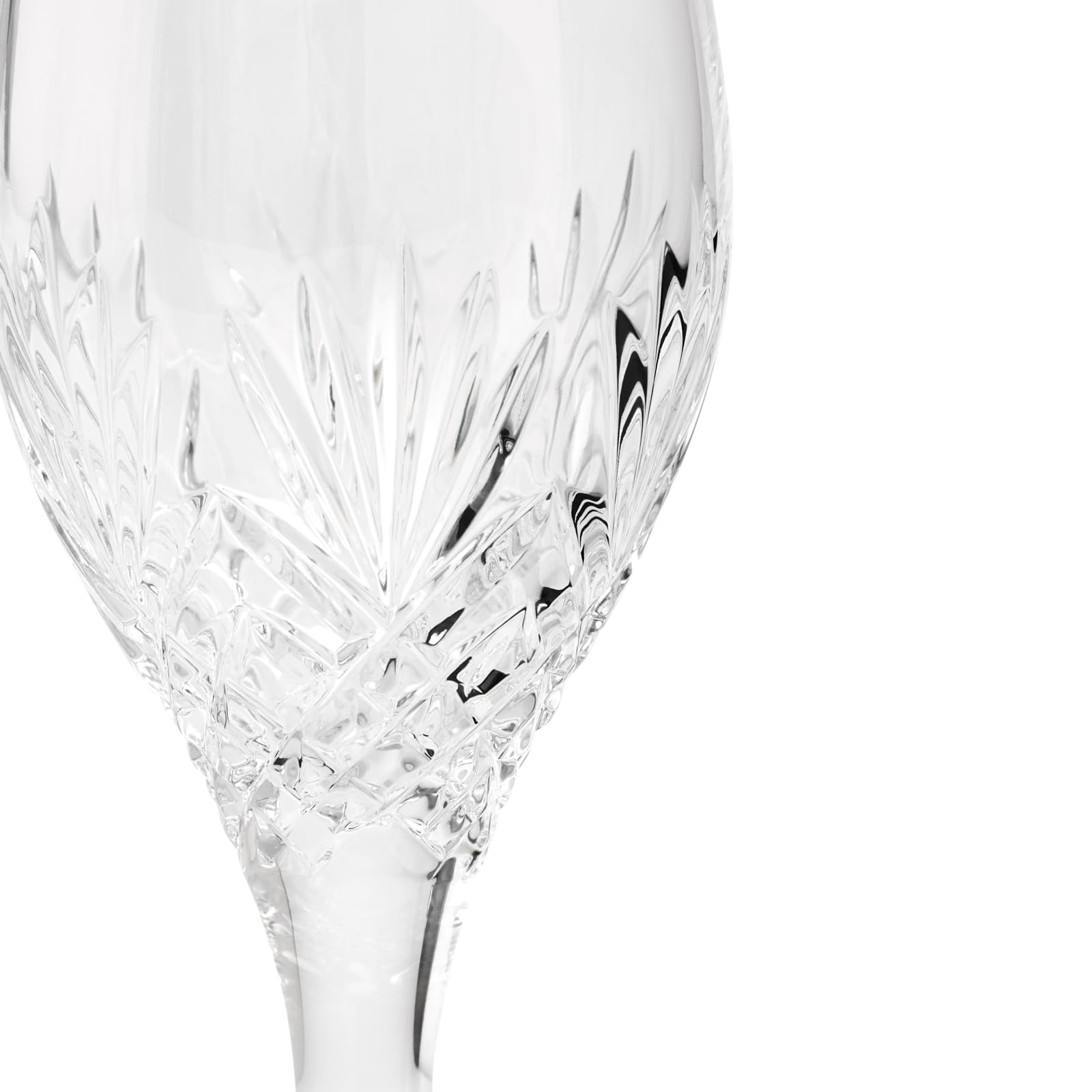 Royal Doulton Highgate Lot de 4 verres à vin blanc en cristal