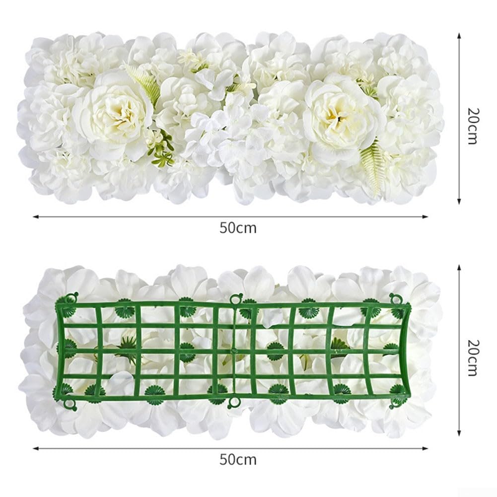 Panneau mural de fleurs artificielles, composition florale en soie synthétique pour arche de mariage, réception florale (rose clair)