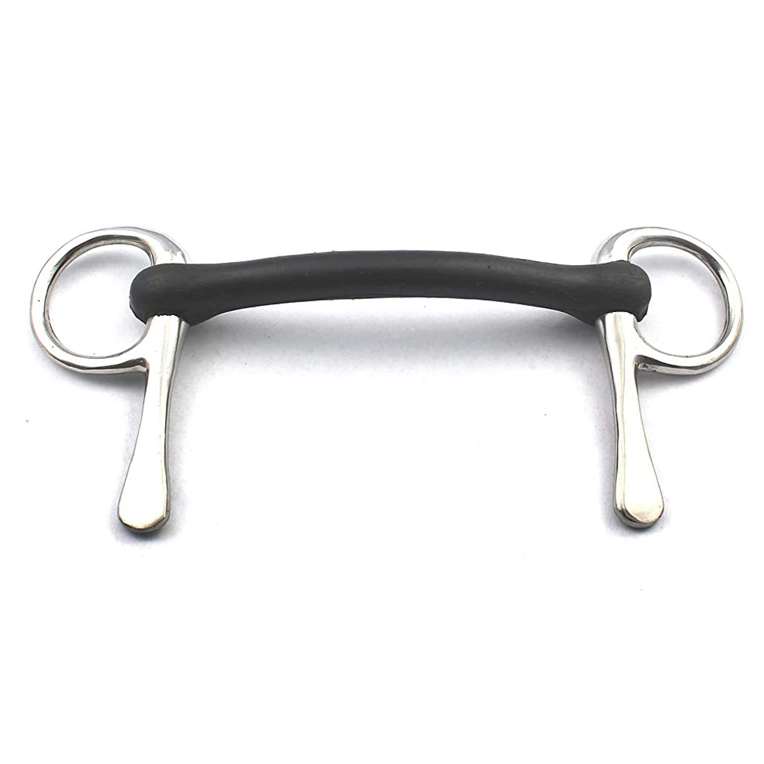 PRECISE CANADA: Half Cheek Rubber Mouth Jointed Horse BIT 5'', BT-0056
