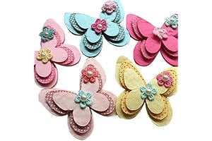Chenkou Craft Felties Embellishments Appliques for DIY Craft
