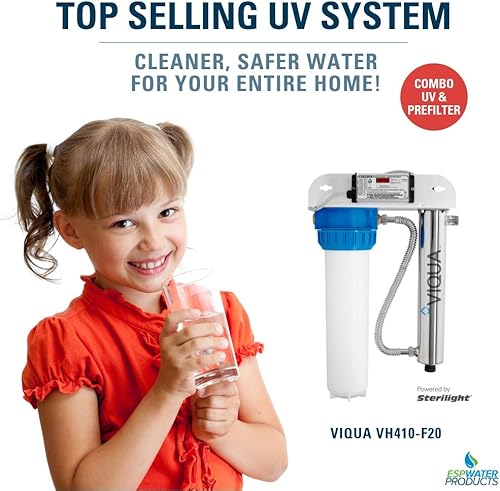 Miniatura 3 de VIQUA CMB-520-HF Filtro de agua de sedimentos de polipropileno para toda la casa de 20 x 4.5 pulgadas, 5 micrones, para sistemas UV Viqua IHS22-D4,