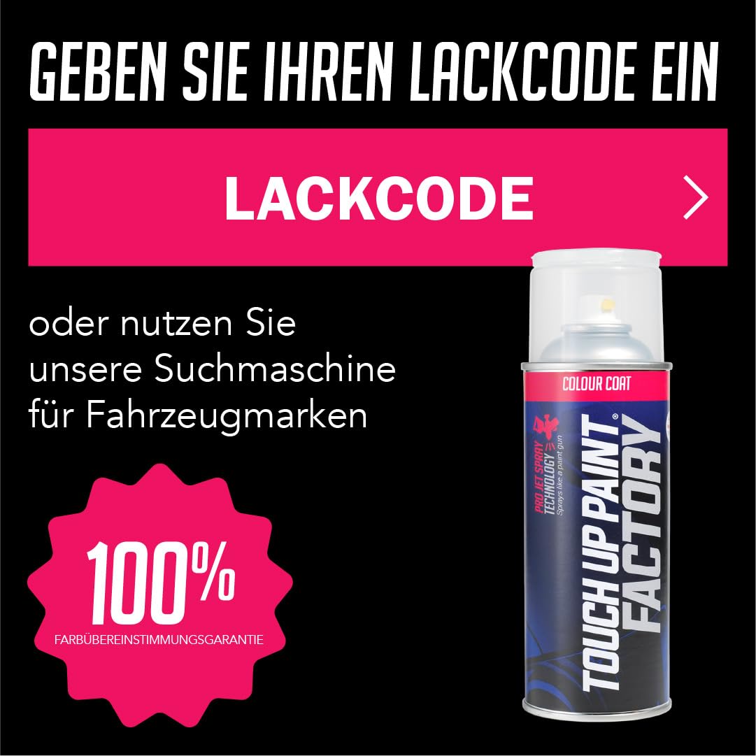 Touch Up Paint Factory – Reparaturset für Lackschäden gemischt nach Farbcode, Autolack für alle Modelle – Farbübereinstimmungsgarantie – das komplette Set