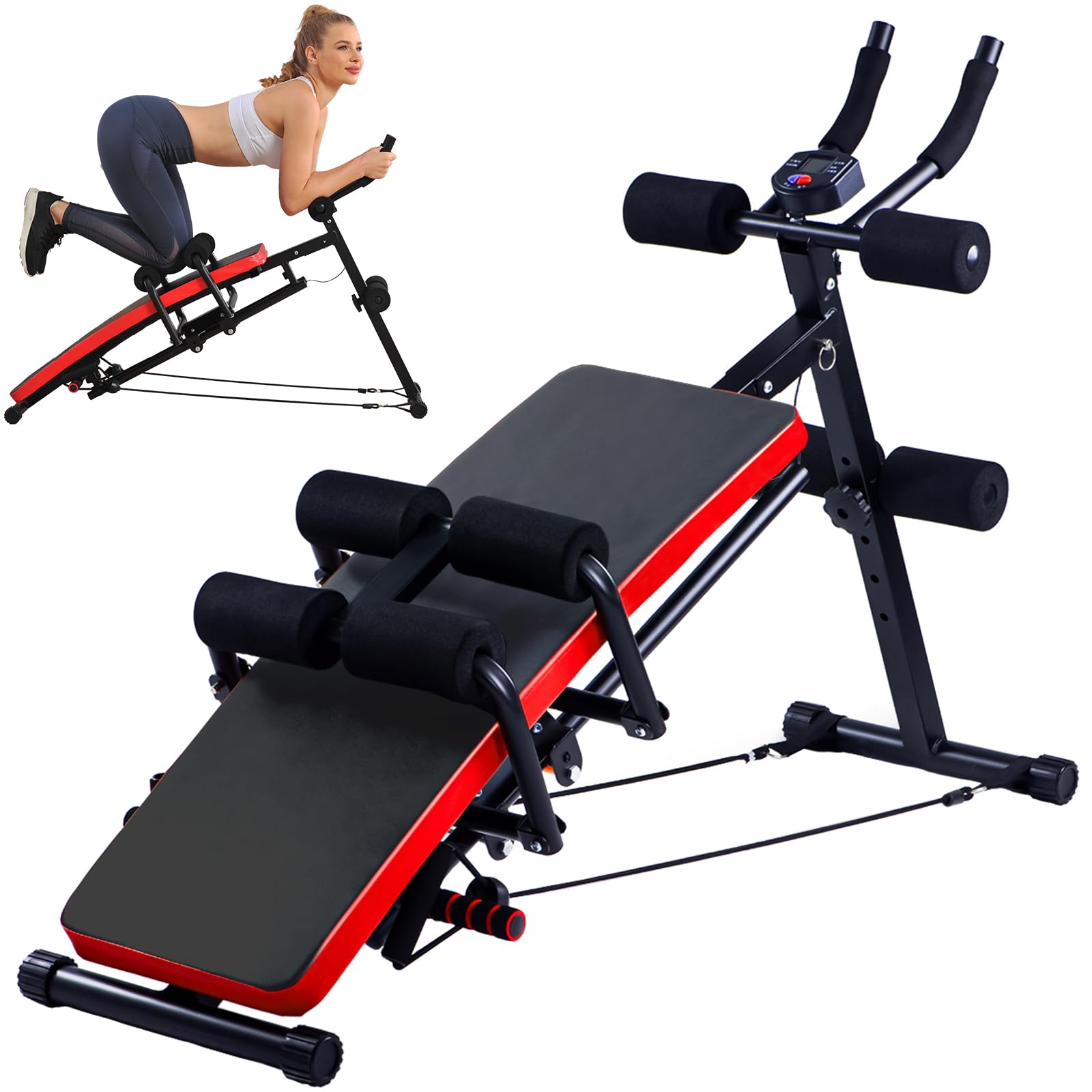 KESHWELL Ab Workout Machine,Core Abs Exercise Equipment for Home