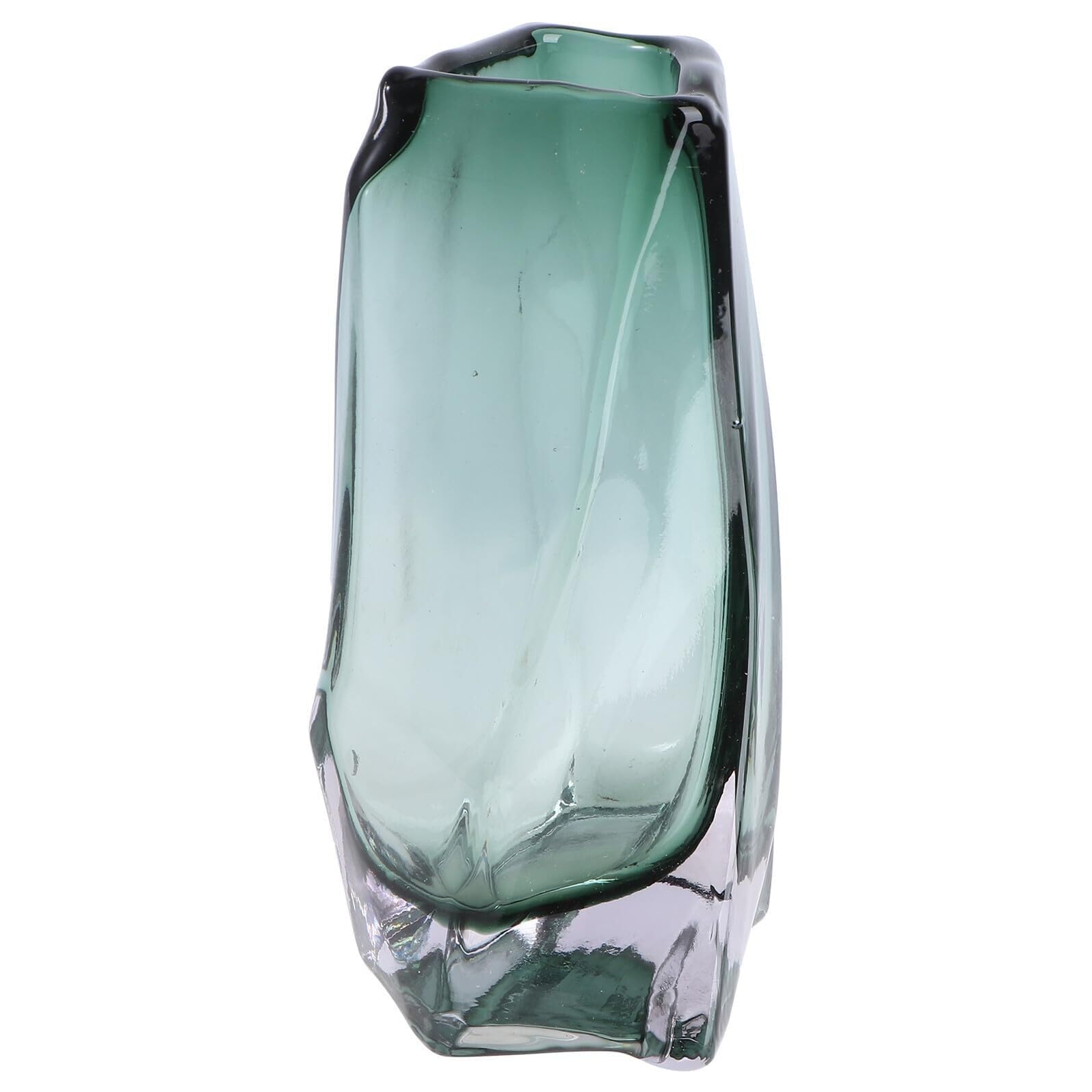 Flower Vases Glass Vase Small Dark Green Water Prop Decorative Flower Pot Centerpiece Home Décor Home Decor