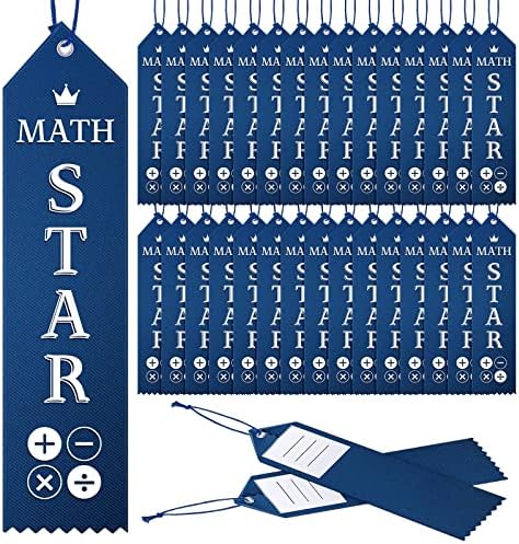 Amazon.com : Math Award Ribbons Math Star Ribbons Student Prizes Math ...