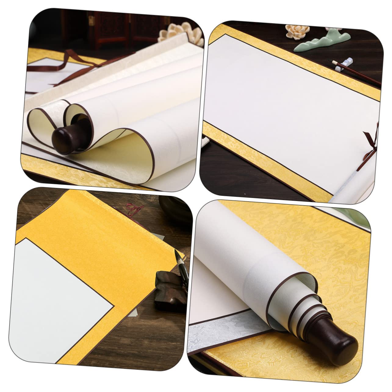 EXCEART 3piezas Papel De Caligrafía Profesional De Xuan Para Escritura y Pintura Diseño Ligero y Portátil Accesorio Para Decoración De Paredes