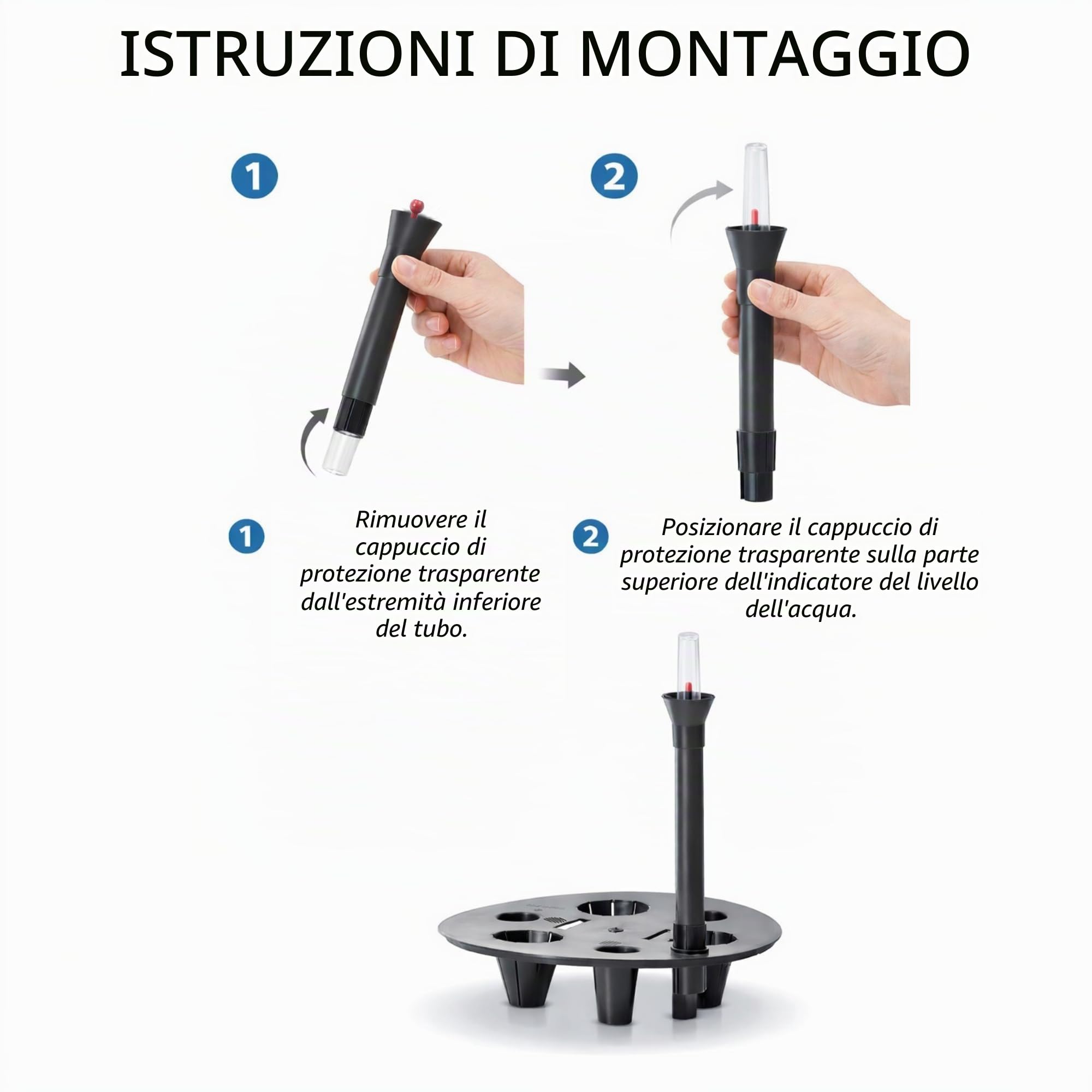 MELTOM Vaso da fiori con inserto e sistema di irrigazione – Rotondo e moderno – Resistente al gelo e ai raggi UV – Vaso per piante in plastica per interni ed esterni – (Antracite, XXL)