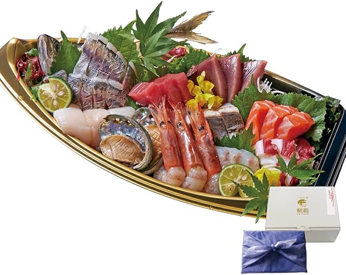 Amazon プラスチック舟盛りでお届け お歳暮 姿造り付き 朝獲れ地魚刺身盛り 1舟 刺身 盛り合わせ 姿造り 地魚 貝 パーティ 誕生日 贈答品 家飲み 株式会社 駅前 食品 飲料 お酒 通販
