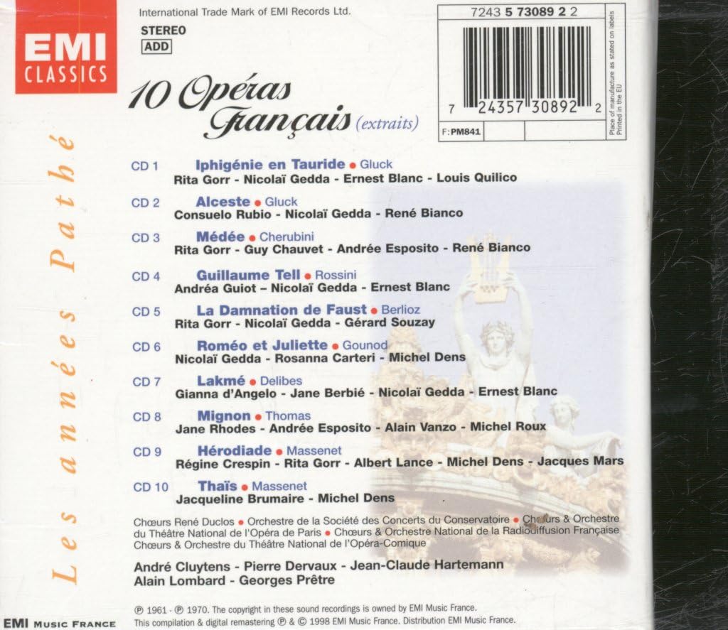 10 Operas Francais